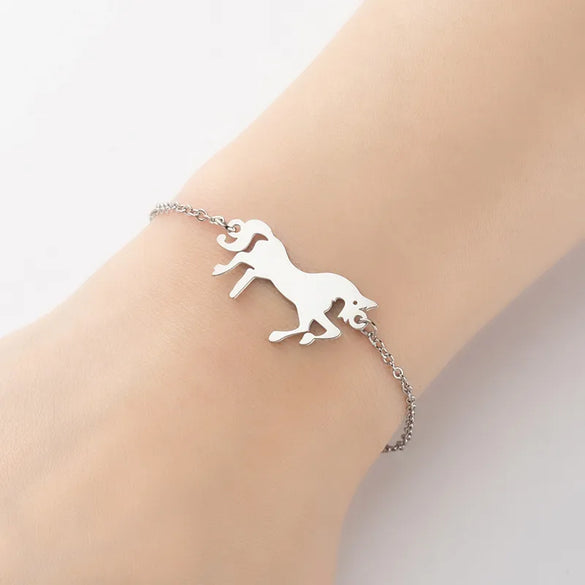 1 Piece Fashion Fox  Stainless Steel Plating Hollow Out Bracelets