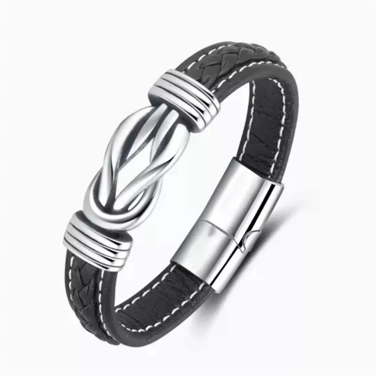 Fashion Geometric Alloy Braid Men'S Bracelets