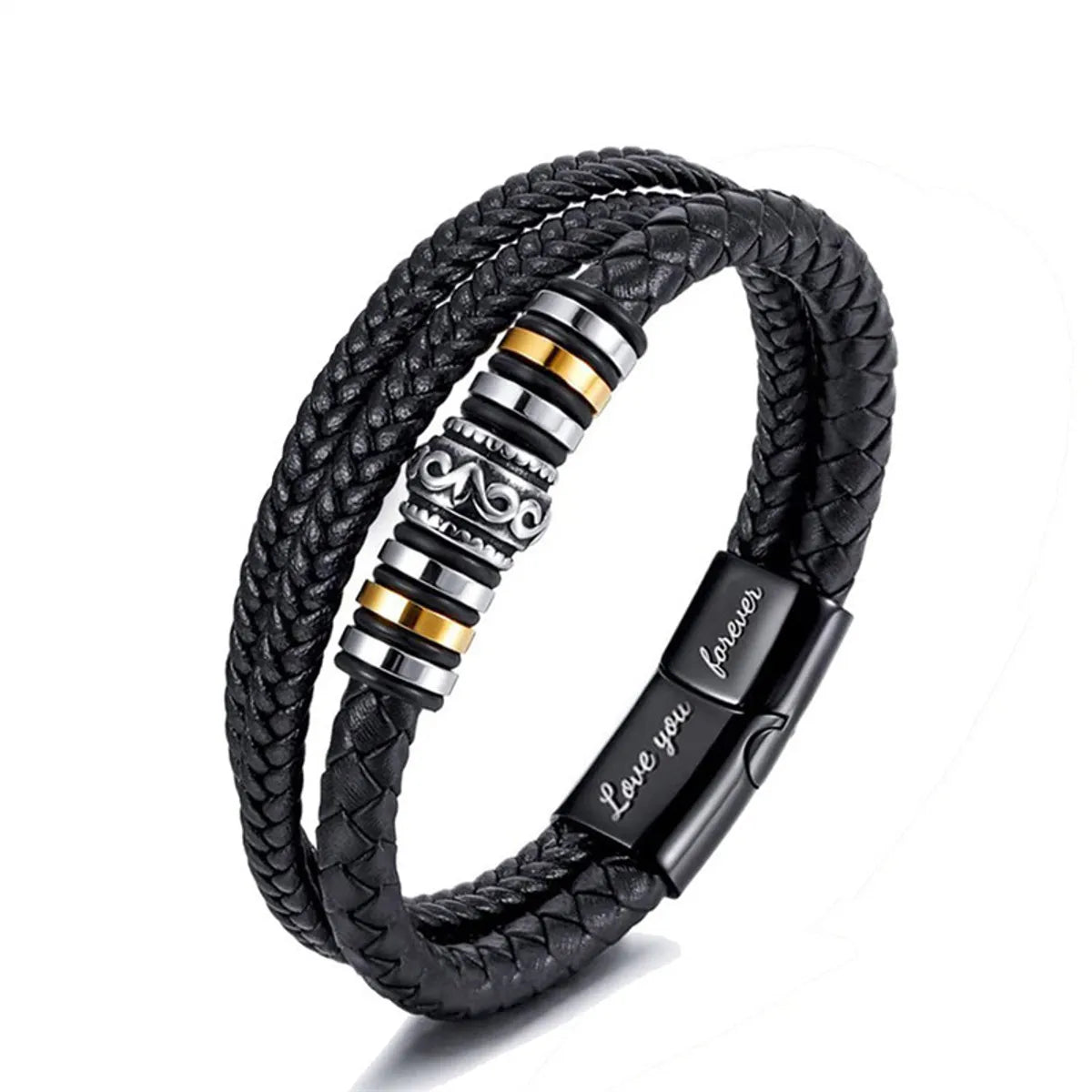 Fashion Geometric Alloy Braid Men'S Bracelets