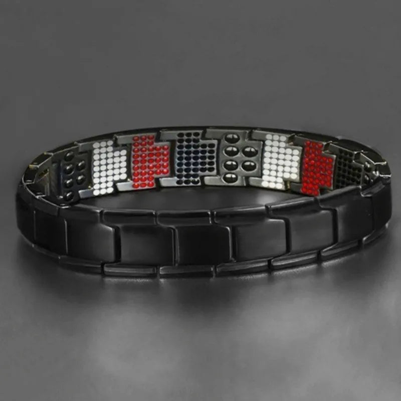 1 Piece Fashion Geometric Alloy Enamel Inlay Magnet Unisex Bracelets