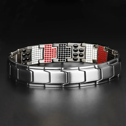 1 Piece Fashion Geometric Alloy Enamel Inlay Magnet Unisex Bracelets