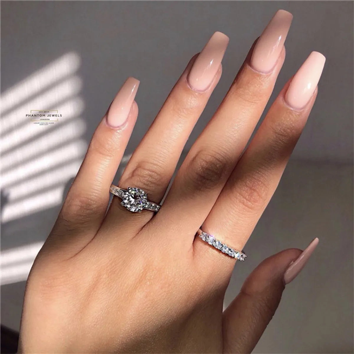 1 Piece Fashion Geometric Alloy Plating Rhinestones Women's Rings