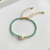 Fashion Geometric Artificial Crystal Freshwater Pearl Wholesale Bracelets