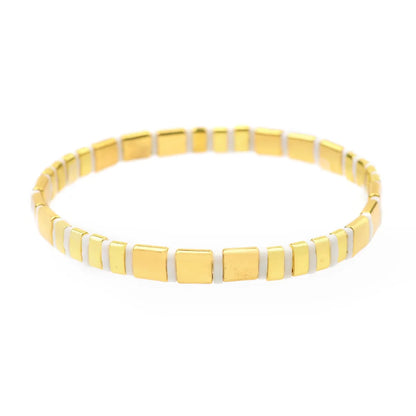 Fashion Geometric Glass Glass Wholesale Bracelets