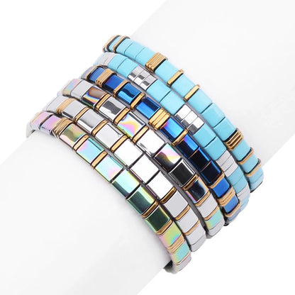 Fashion Geometric Glass Glass Wholesale Bracelets