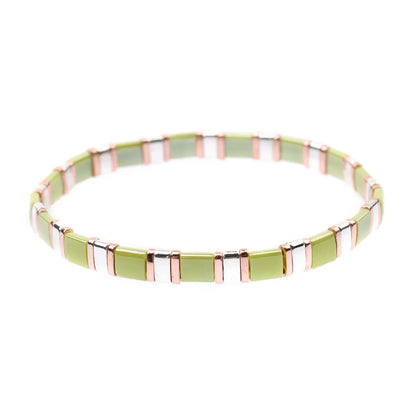 Fashion Geometric Glass Glass Wholesale Bracelets