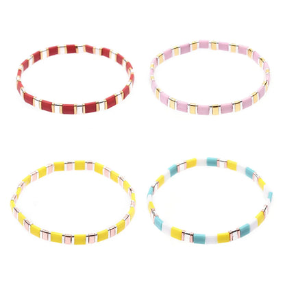 Fashion Geometric Glass Glass Wholesale Bracelets