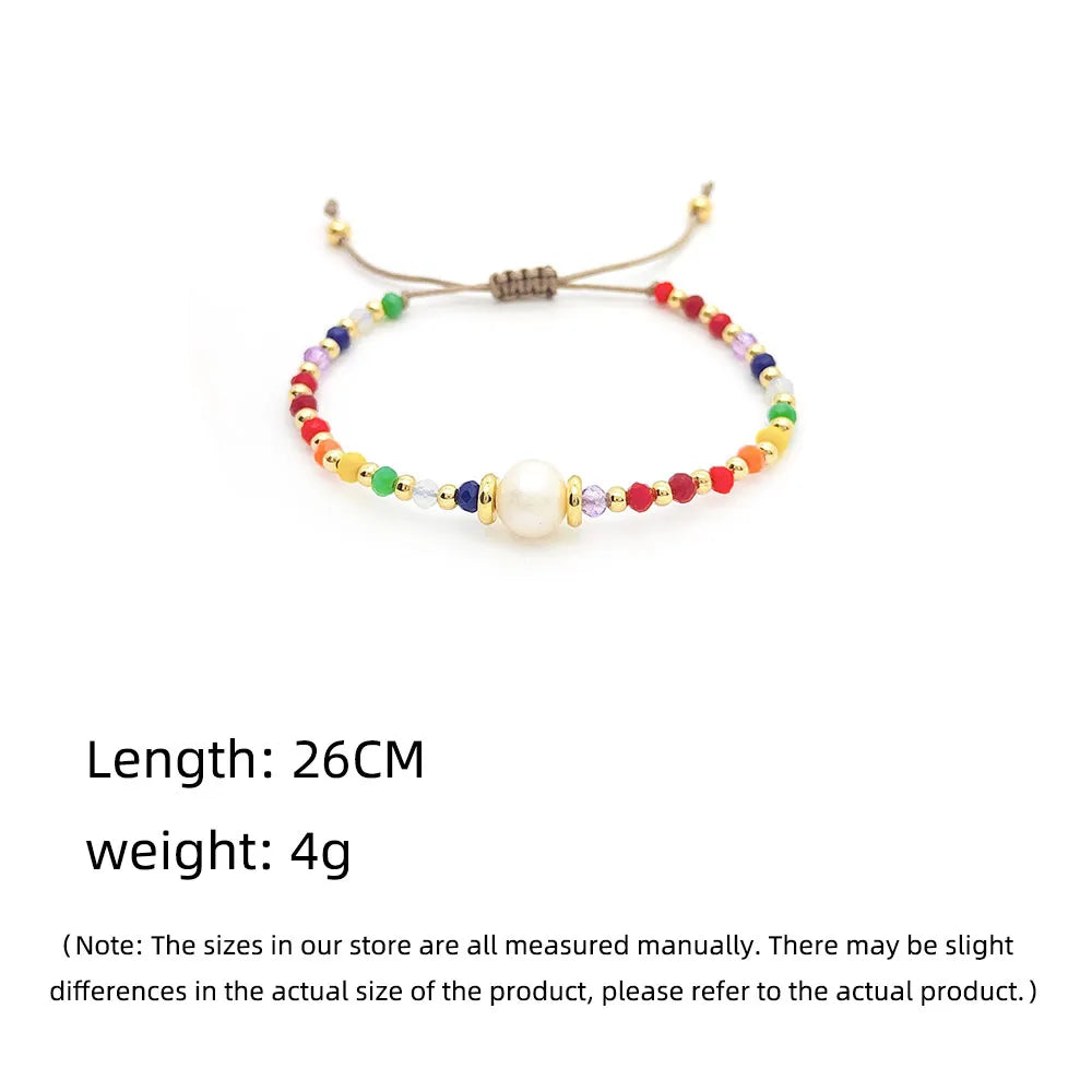 1 Piece Fashion Geometric Mixed Materials Irregular Knitting Women'S Bracelets