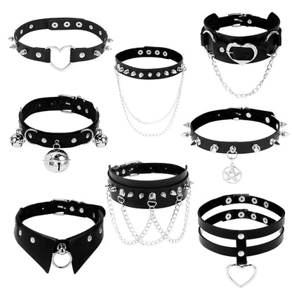 1 Piece Fashion Geometric Pu Leather Plating Women's Choker