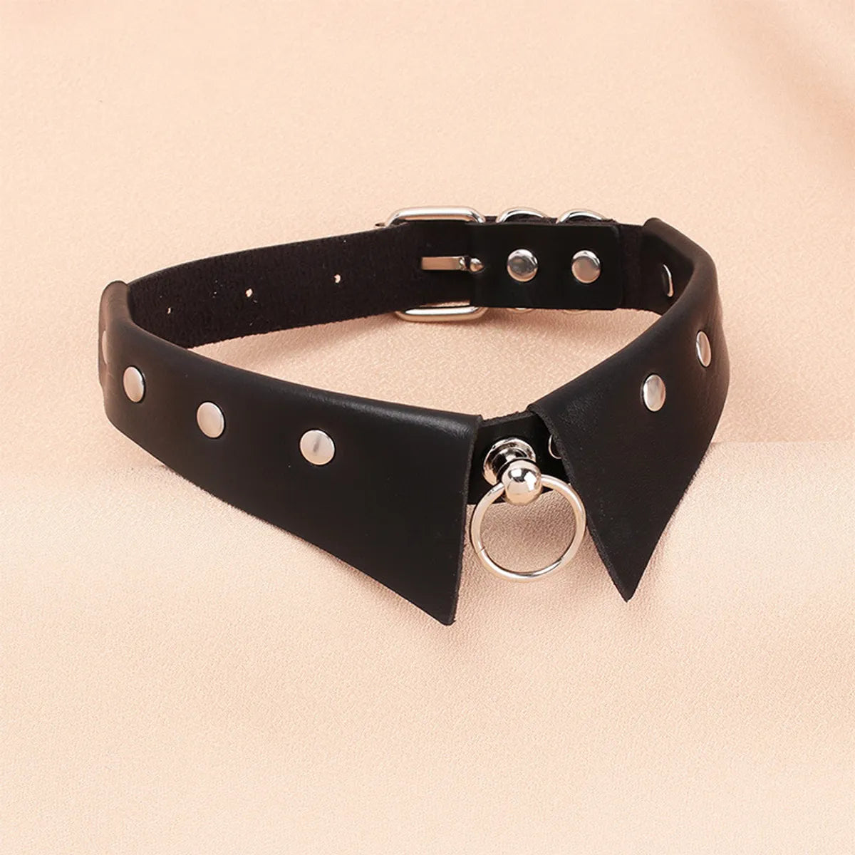 1 Piece Fashion Geometric Pu Leather Plating Women's Choker