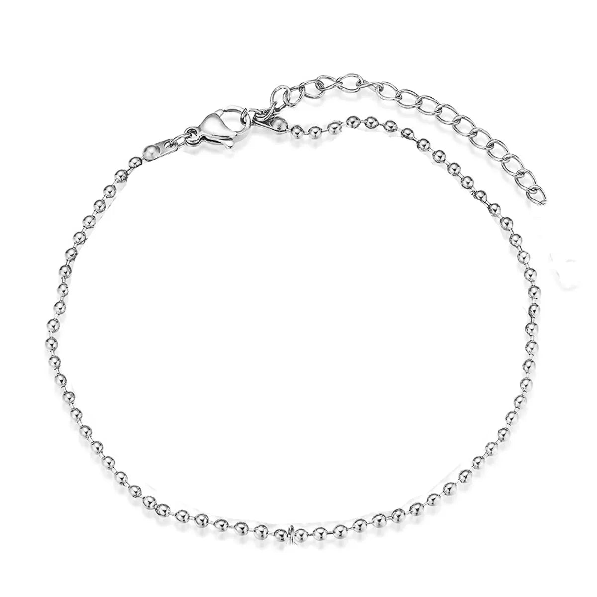 1 Piece Fashion Geometric Round Stainless Steel Women'S Anklet