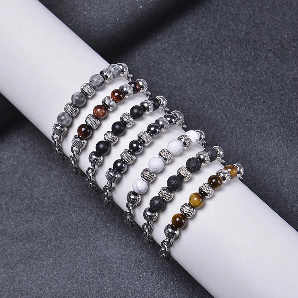 Fashion Geometric Alloy Metal Men'S Bracelets