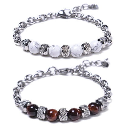 Fashion Geometric Alloy Metal Men'S Bracelets