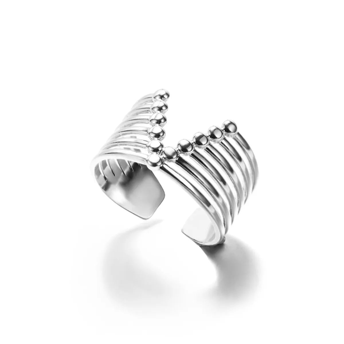 1 Piece Fashion Geometric Stainless Steel Open Ring