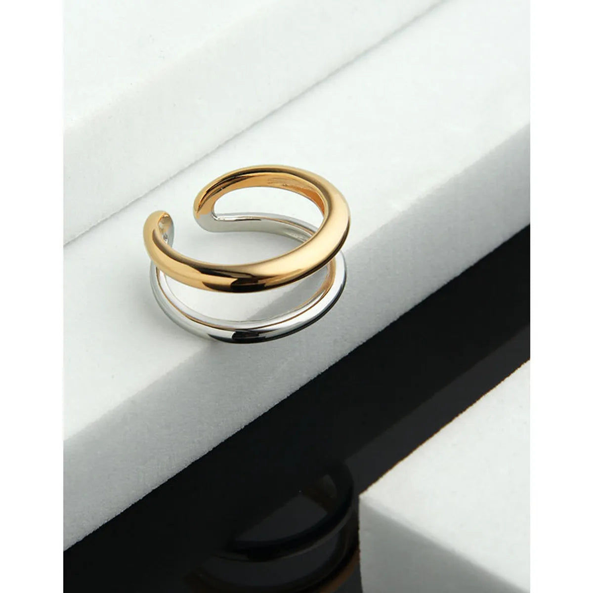 1 Piece Fashion Geometric Sterling Silver Plating Open Ring