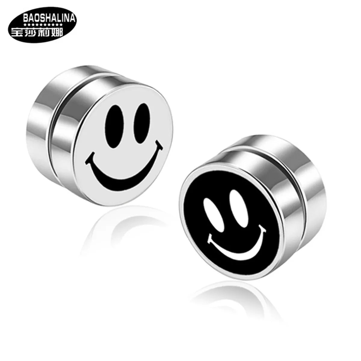 1 Piece Fashion Geometric Titanium Steel Enamel Unisex Ear Studs