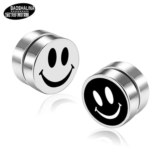 1 Piece Fashion Geometric Titanium Steel Enamel Unisex Ear Studs