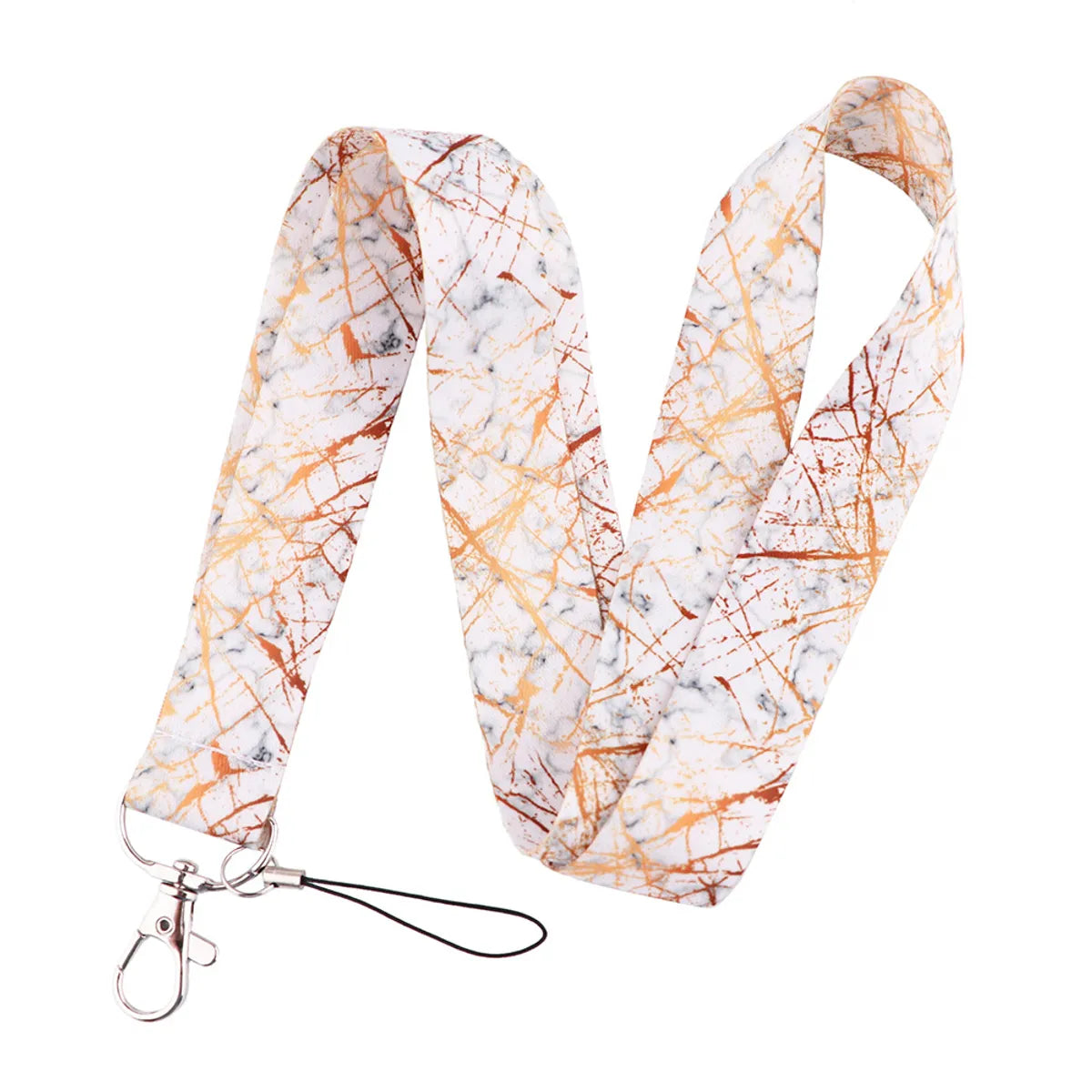 Fashion Marble Texture Mobile Phone Lanyard Work Id Lanyard