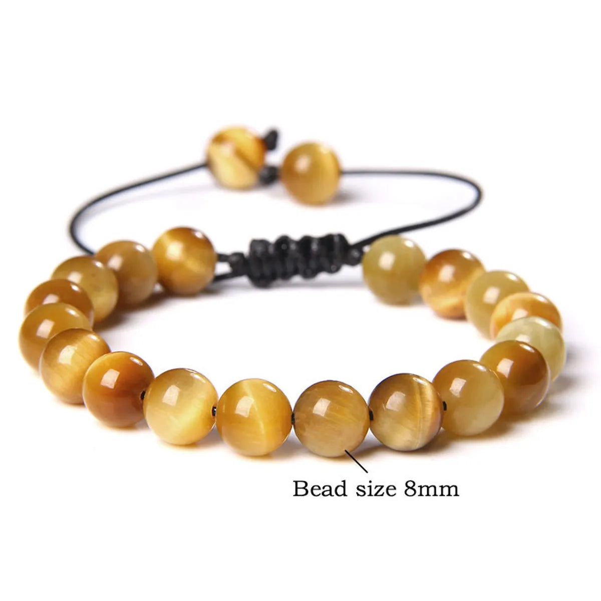 1 Piece Fashion Gradient Color Tiger Eye Beaded Bracelets