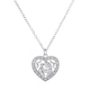 1 Piece Fashion Mama Heart Shape Alloy Plating Inlay Rhinestones 14k Gold Plated Mother'S Day Pendant Necklace