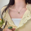 1 Piece Fashion Heart Shape Flower Butterfly Alloy Inlay Zircon Women'S Pendant Necklace