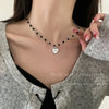 1 Piece Fashion Heart Shape Flower Butterfly Alloy Inlay Zircon Women'S Pendant Necklace