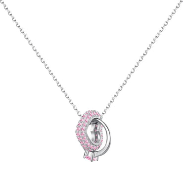 1 Piece Fashion Heart Shape Sterling Silver Plating Inlay Zircon Pendant Necklace