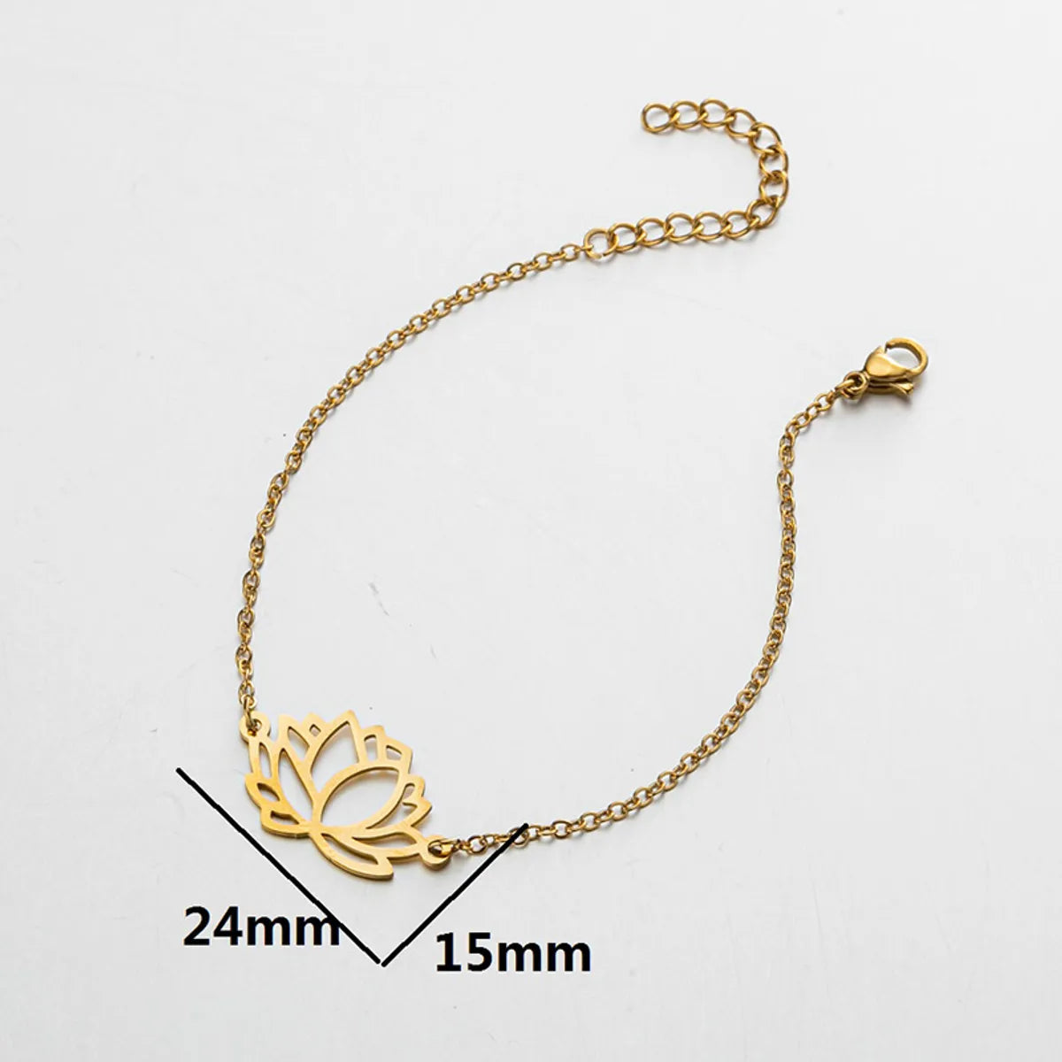 1 Piece Fashion Leaf Star Stainless Steel Plating Bracelets