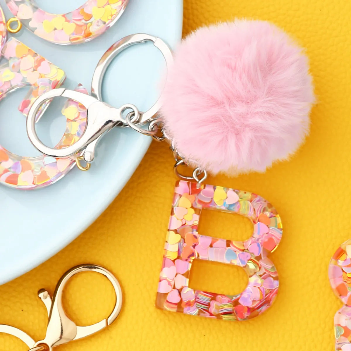 1 Piece Fashion Letter Resin Epoxy Women'S Keychain