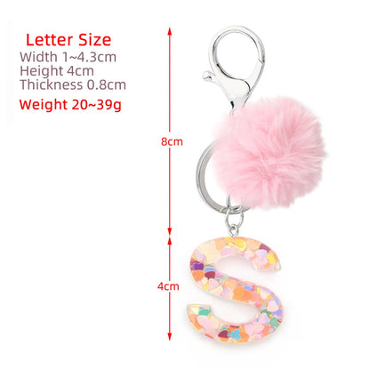 1 Piece Fashion Letter Resin Epoxy Women'S Keychain