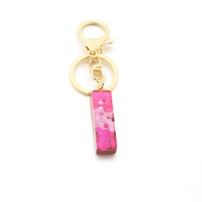 1 Piece Fashion Letter Resin Metal Sequins Women'S Keychain