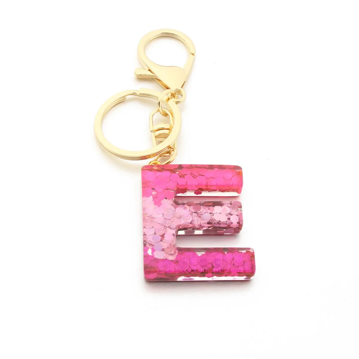 1 Piece Fashion Letter Resin Metal Sequins Women'S Keychain