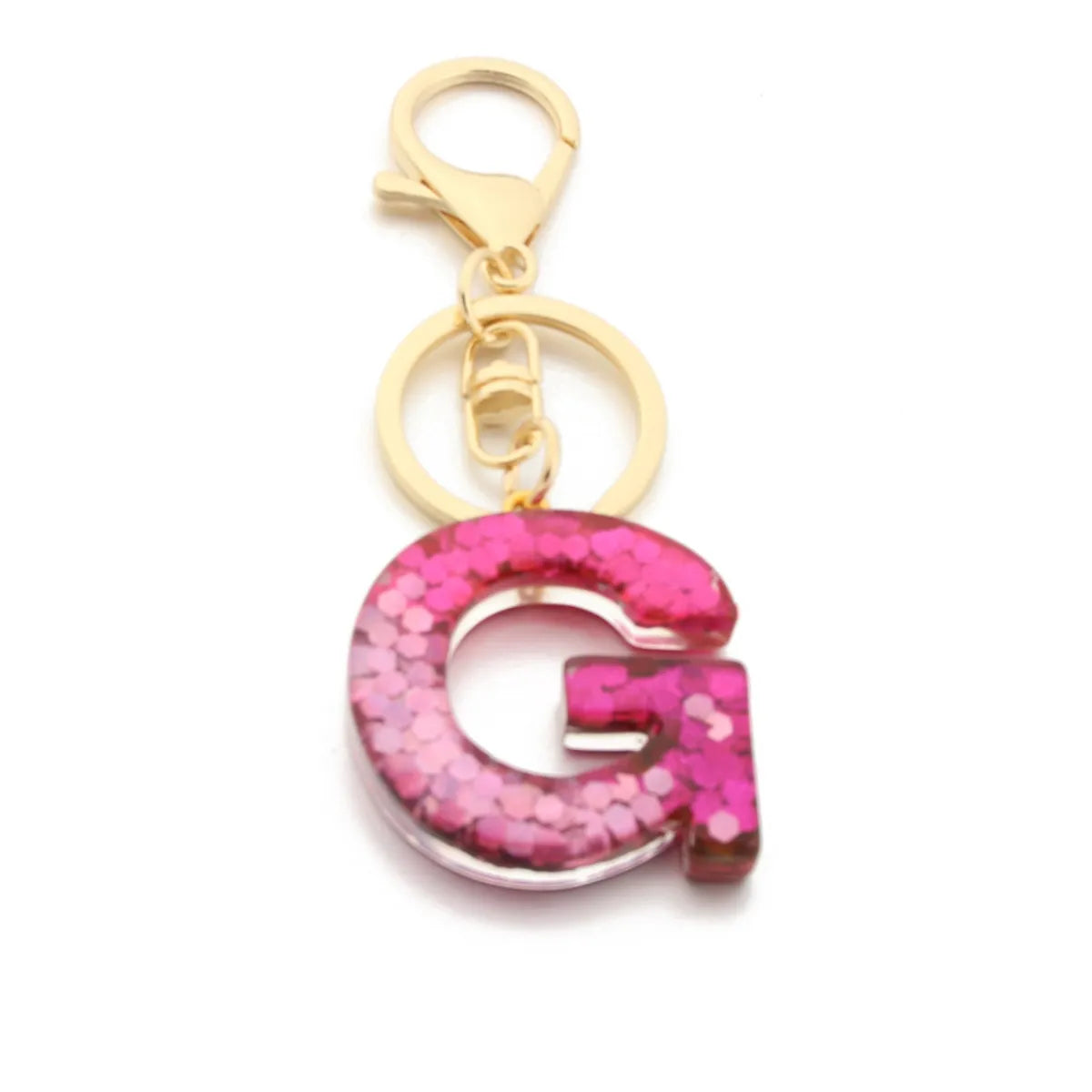 1 Piece Fashion Letter Resin Metal Sequins Women'S Keychain