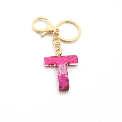 1 Piece Fashion Letter Resin Metal Sequins Women'S Keychain