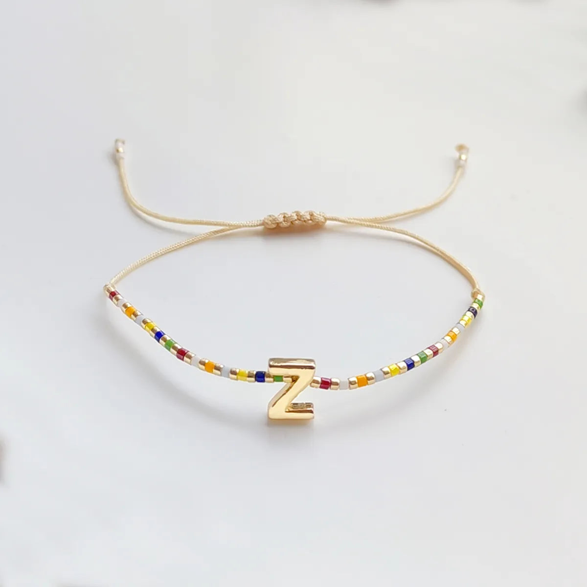 Fashion Letter Seed Bead Knitting Women'S Bracelets