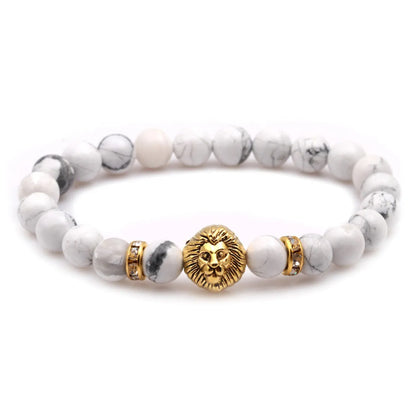 Fashion Lion Natural Stone Beaded Bracelets