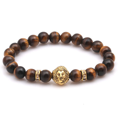 Fashion Lion Natural Stone Beaded Bracelets