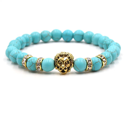 Fashion Lion Natural Stone Beaded Bracelets