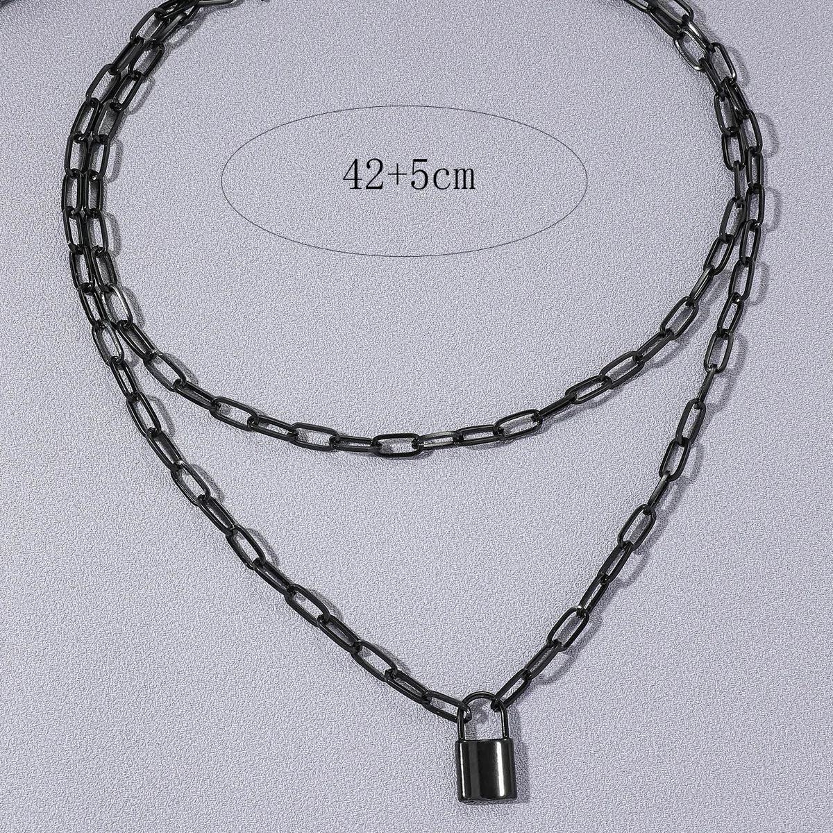 1 Piece Fashion Lock Alloy Chain Women'S Layered Necklaces