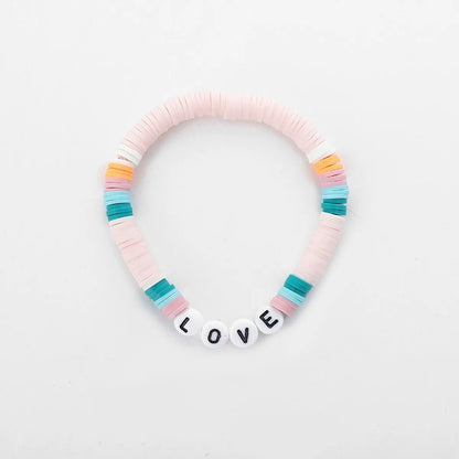 Fashion Love Soft Clay Wholesale Bracelets