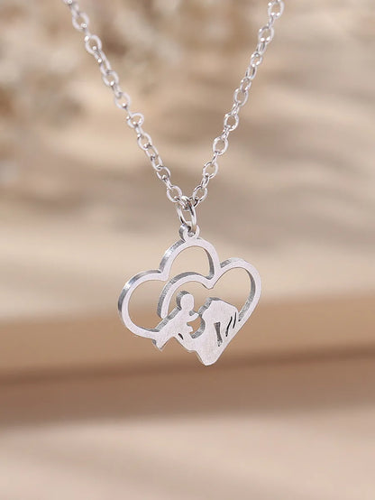 Fashion Mama Letter Stainless Steel Plating Necklace