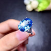 1 Piece Fashion Oval Copper Inlay Artificial Gemstones Women's Rings