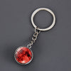 1 Piece Fashion Round Earth Galaxy Artificial Crystal Alloy Unisex Bag Pendant Keychain