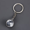 1 Piece Fashion Round Earth Galaxy Artificial Crystal Alloy Unisex Bag Pendant Keychain