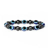 1 Piece Fashion Round Natural Stone Inlay Zircon Bracelets