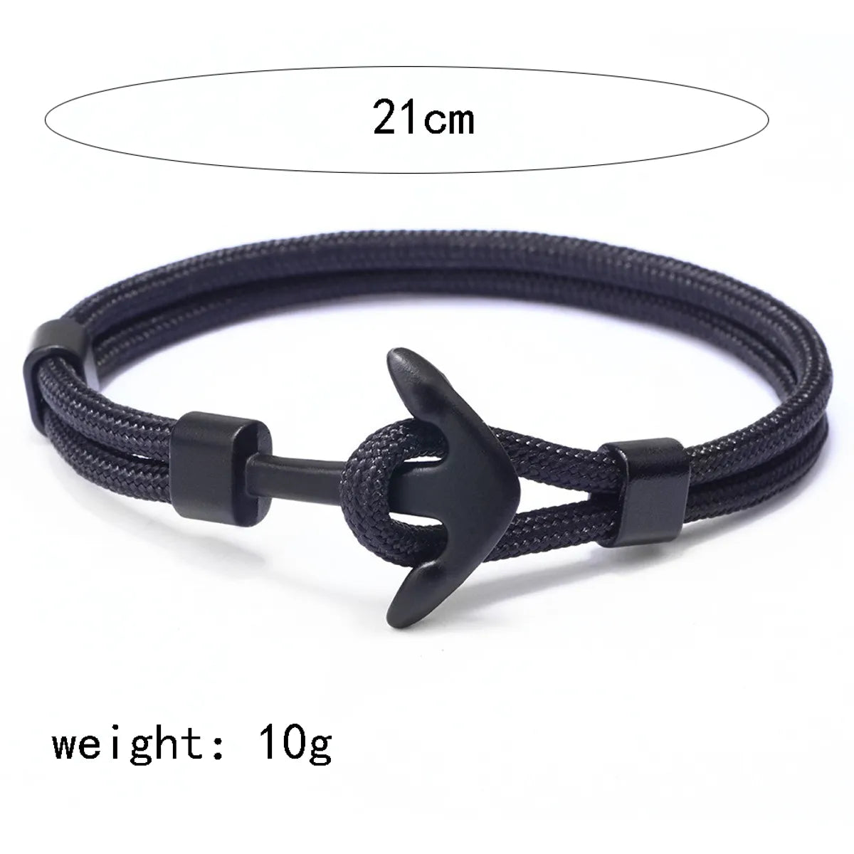 Fashion Rudder Anchor Alloy Polyester Patchwork Alloy Unisex Bracelets