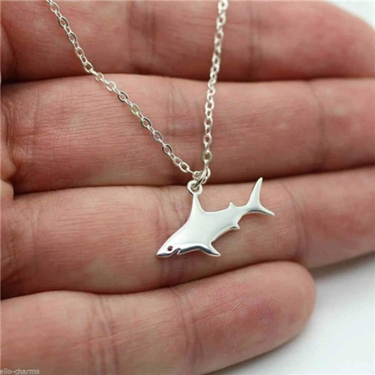 1 Piece Fashion Shark Alloy Plating Women's Pendant Necklace