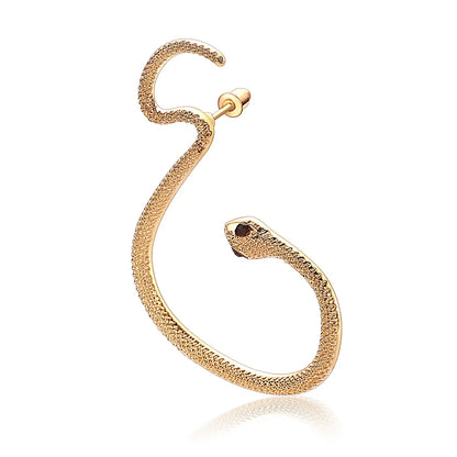 1 Piece Fashion Snake Alloy Stoving Varnish Zircon Women's Ear Hook