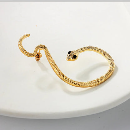 1 Piece Fashion Snake Alloy Stoving Varnish Zircon Women's Ear Hook