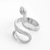 Fashion Snake Metal Plating Women'S Open Ring